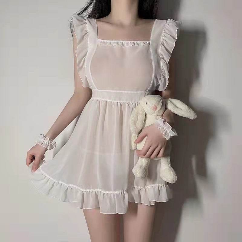 Sexy Erotic Lingerie Large Size Temptation Chiffon Pajamas Female - Mubimart