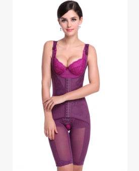 Flat angle jumpsuit adjustable corset ladies postpartum corset underwear abdomen corset - Mubimart
