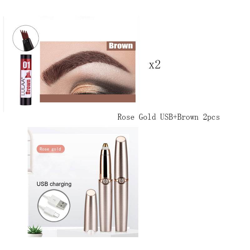 Electric Eyebrow Repairer Not Blooming Liquid Eyeliner - Mubimart