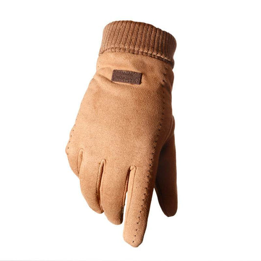 Suede gloves - Mubimart