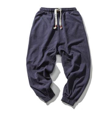 Mens Hip Hop Streetwear Gym Joggers Pants Drawstring Elastic Pockets Tapered Sweatpants - Mubimart