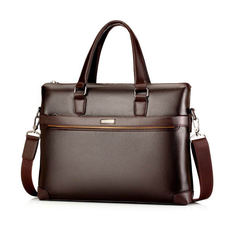 Men's diagonal handbag briefcase - Mubimart