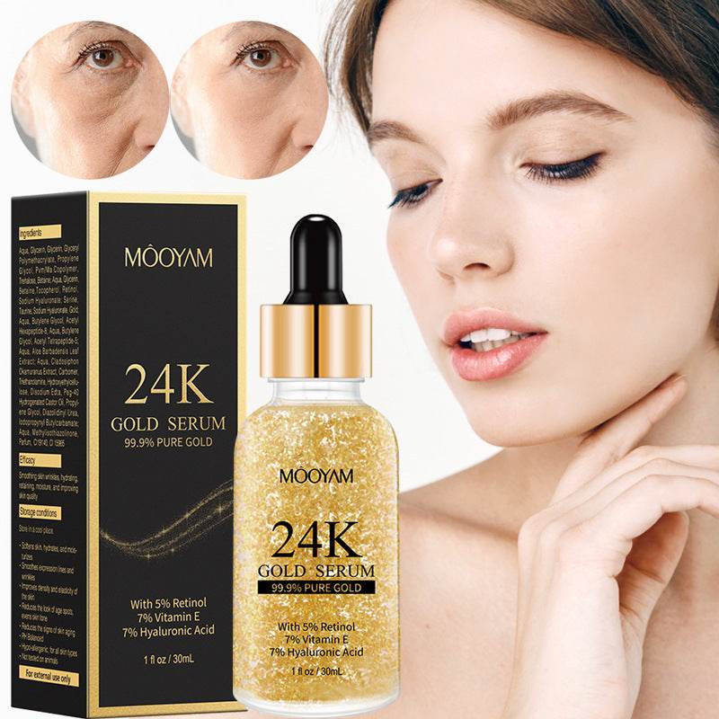 24K Gold Foil30mL Vitamin E Retinol Anti-wrinkle The Lifting Face Serum - Mubimart