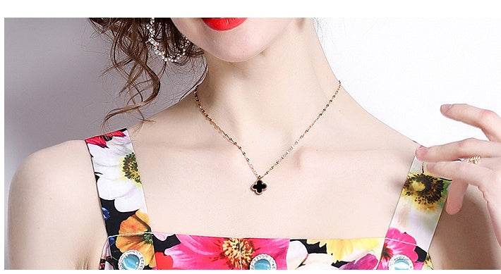 French Slip Dress Summer Print Flounces Vacation - Mubimart