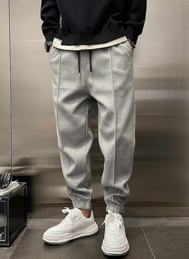 Thicken Ankle-tied Drawstring Leisure Sweatpants