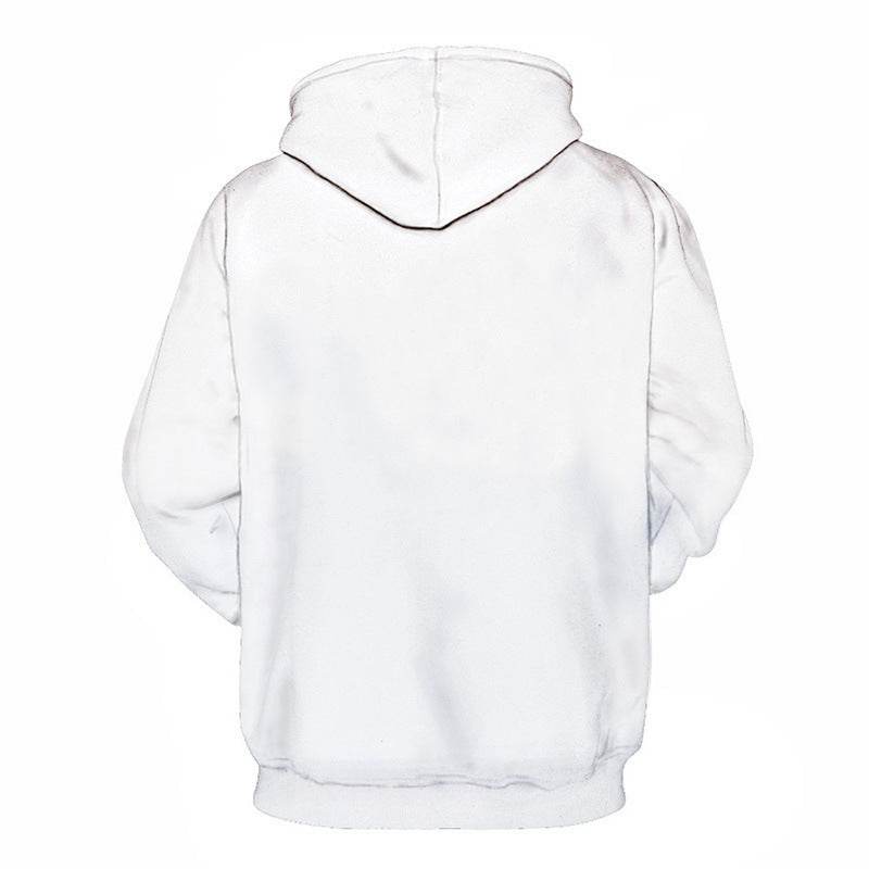 Fall Winter Mens Sweater Print Hoodie - Mubimart