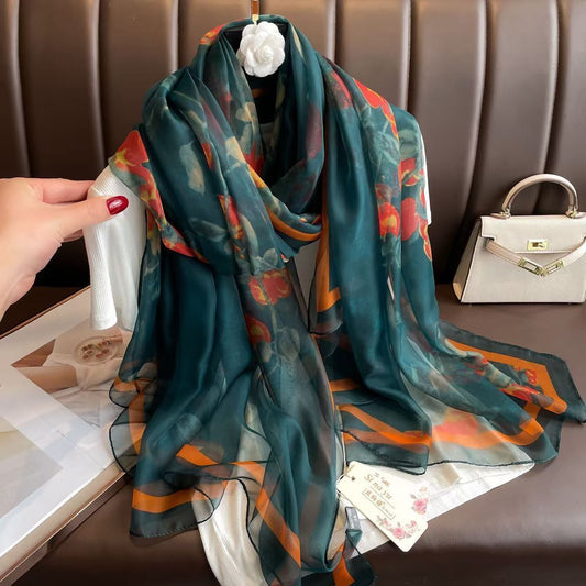 Silk All-matching Yousoft Scarf Long Elegant Scarf