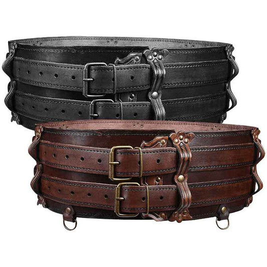 Retro Double Solid Color Belt Buckle For Belt - Mubimart