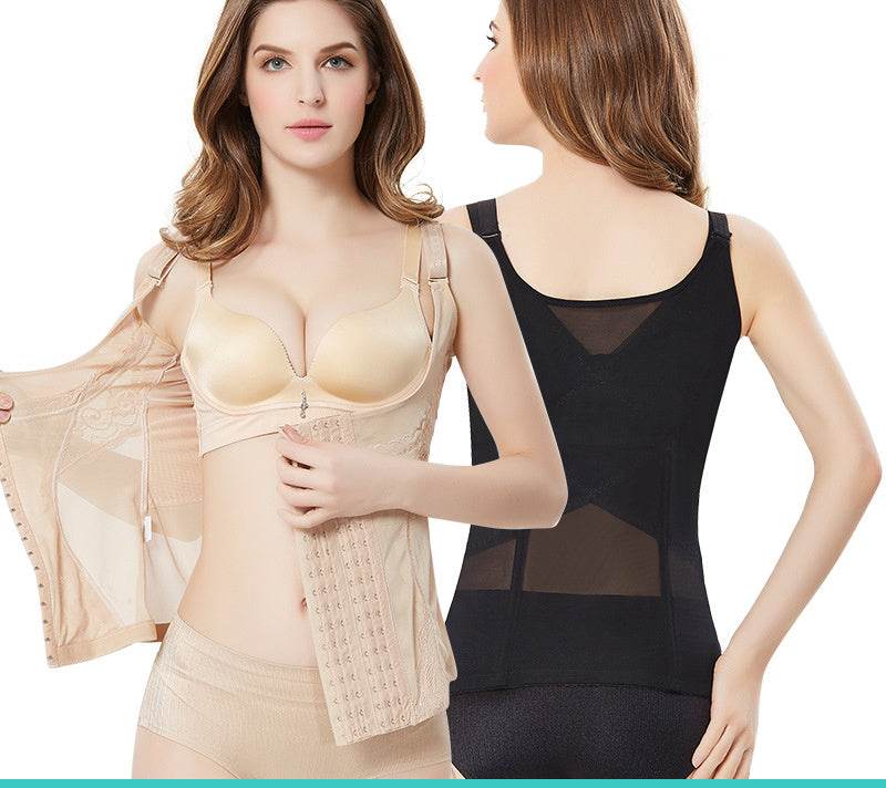 Plus Size Sling Shaper Top Belly Corset - Mubimart