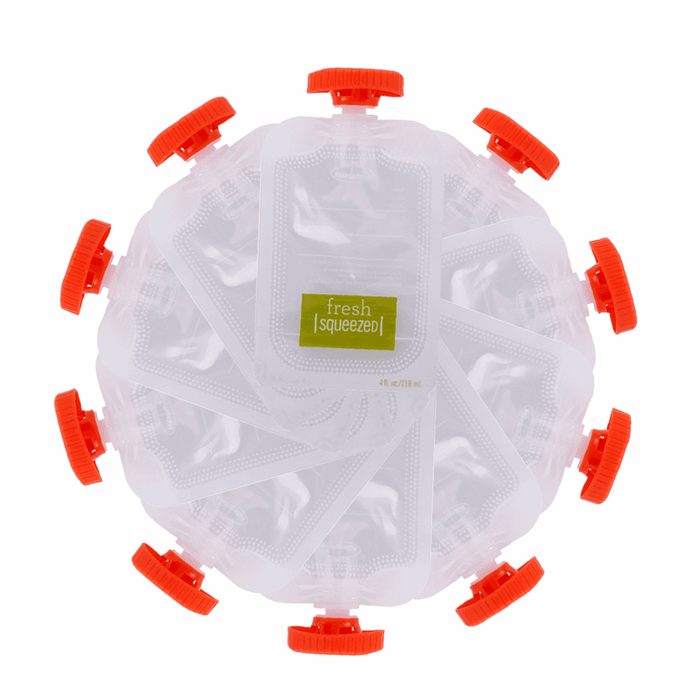10pcs Disposable Fruit Juice Puree Squeeze Baby Food Storage Bag Feeding - Mubimart