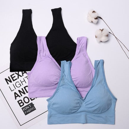 Seamless Push Up Bra 3 Pcs Set - Mubimart -  