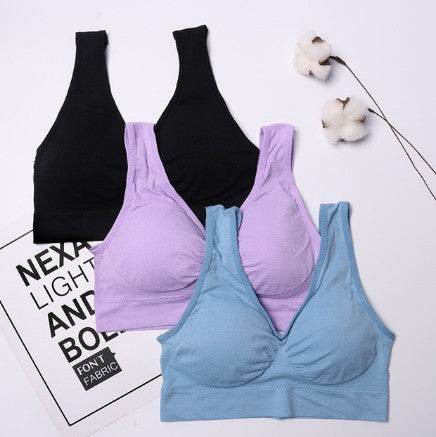 Seamless Push Up Bra 3 Pcs Set - Mubimart