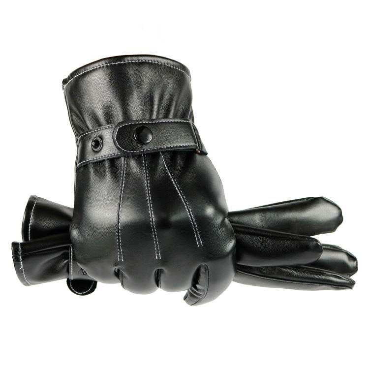 Leather touch gloves - Mubimart