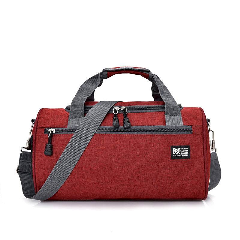 Sports bag cylinder swimming gym bag - Mubimart