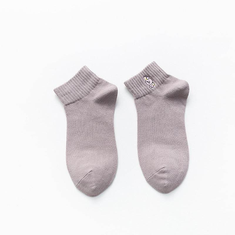 Low waist socks invisible boat socks - Mubimart
