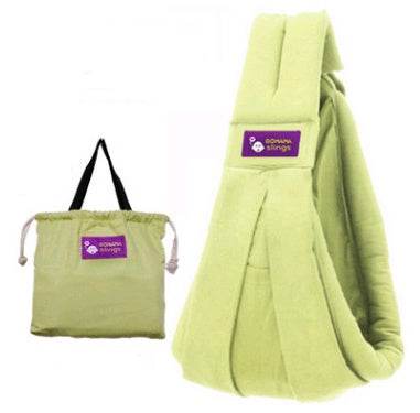 Cotton breathable sling baby carrier baby bag back pocket - Mubimart