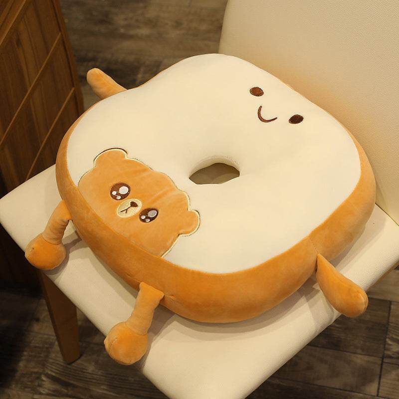 Cute Cartoon Fruit Animal Bread Futon Mat Creative Sliced Toast Floor Mat Pillow Cushion - Mubimart