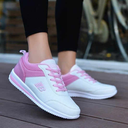 Leather student sneakers women - Mubimart