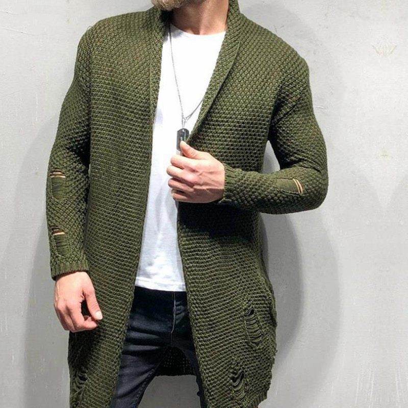 Men's knitted cardigan - Mubimart