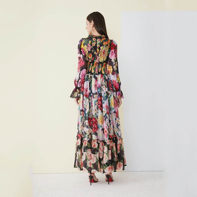 Printed dress maxi - Mubimart