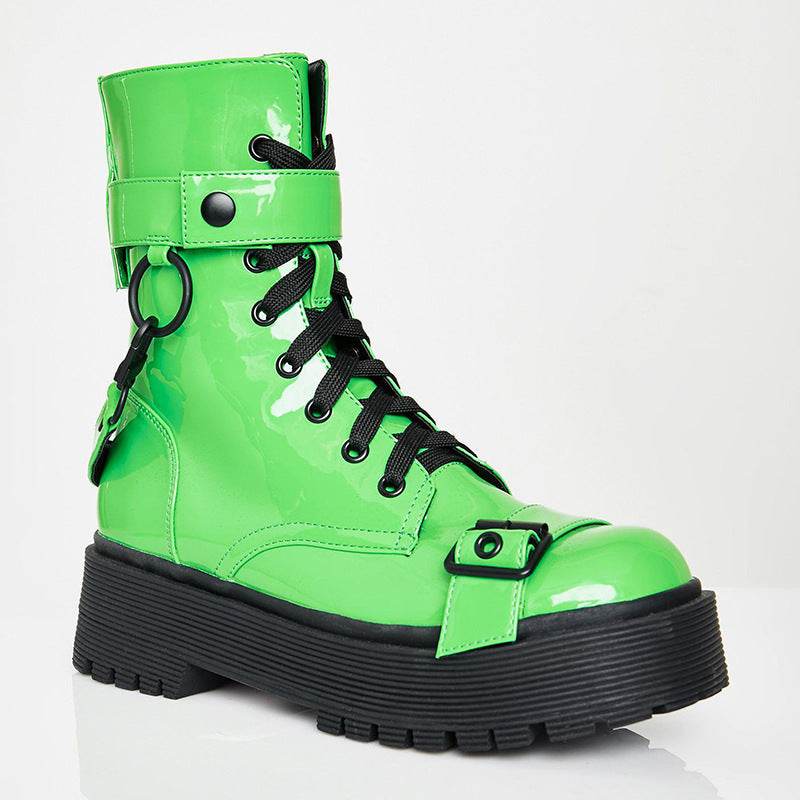 Lace-up booties - Mubimart