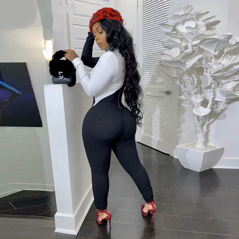 Colorblock bodysuit - Mubimart