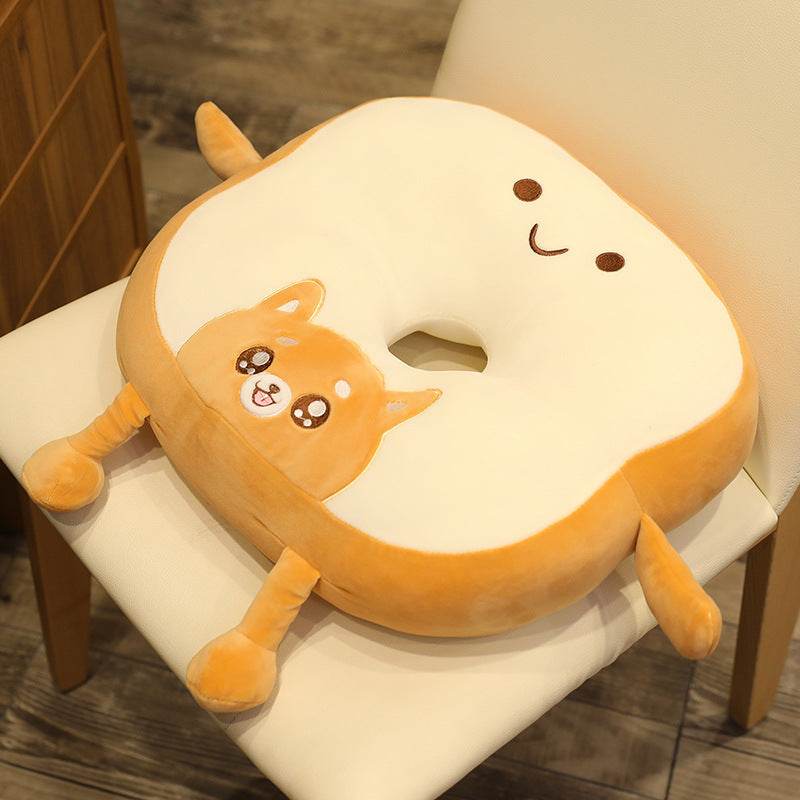 Cute Cartoon Fruit Animal Bread Futon Mat Creative Sliced Toast Floor Mat Pillow Cushion - Mubimart