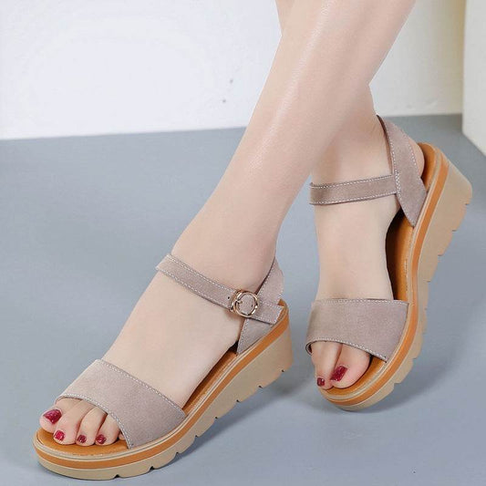 Flat platform platform sandals - Mubimart