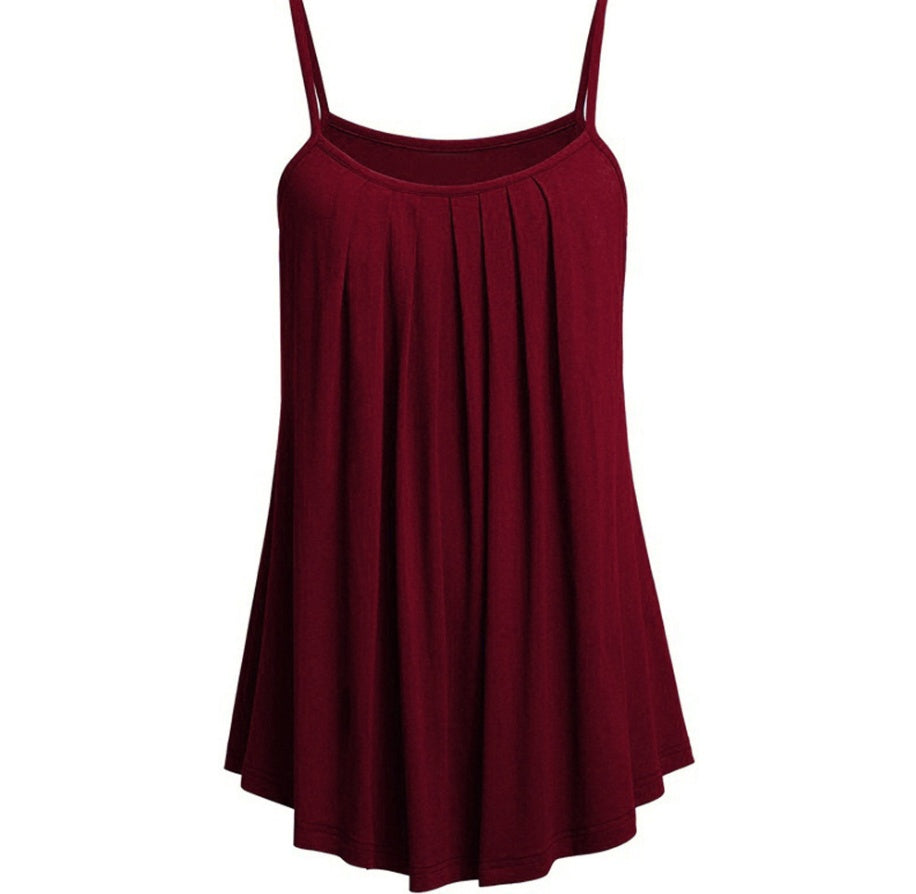 Camisole pleated skirt - Mubimart -  