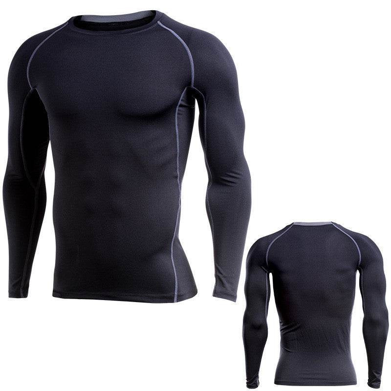 Long-sleeved workout clothes quick-drying T-shirt - Mubimart