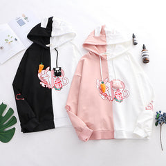 Hooded pullover sweater