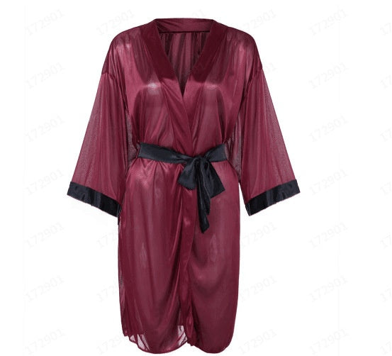 Home fun robe bathrobe seduction plus-size pajama suit - Mubimart -  