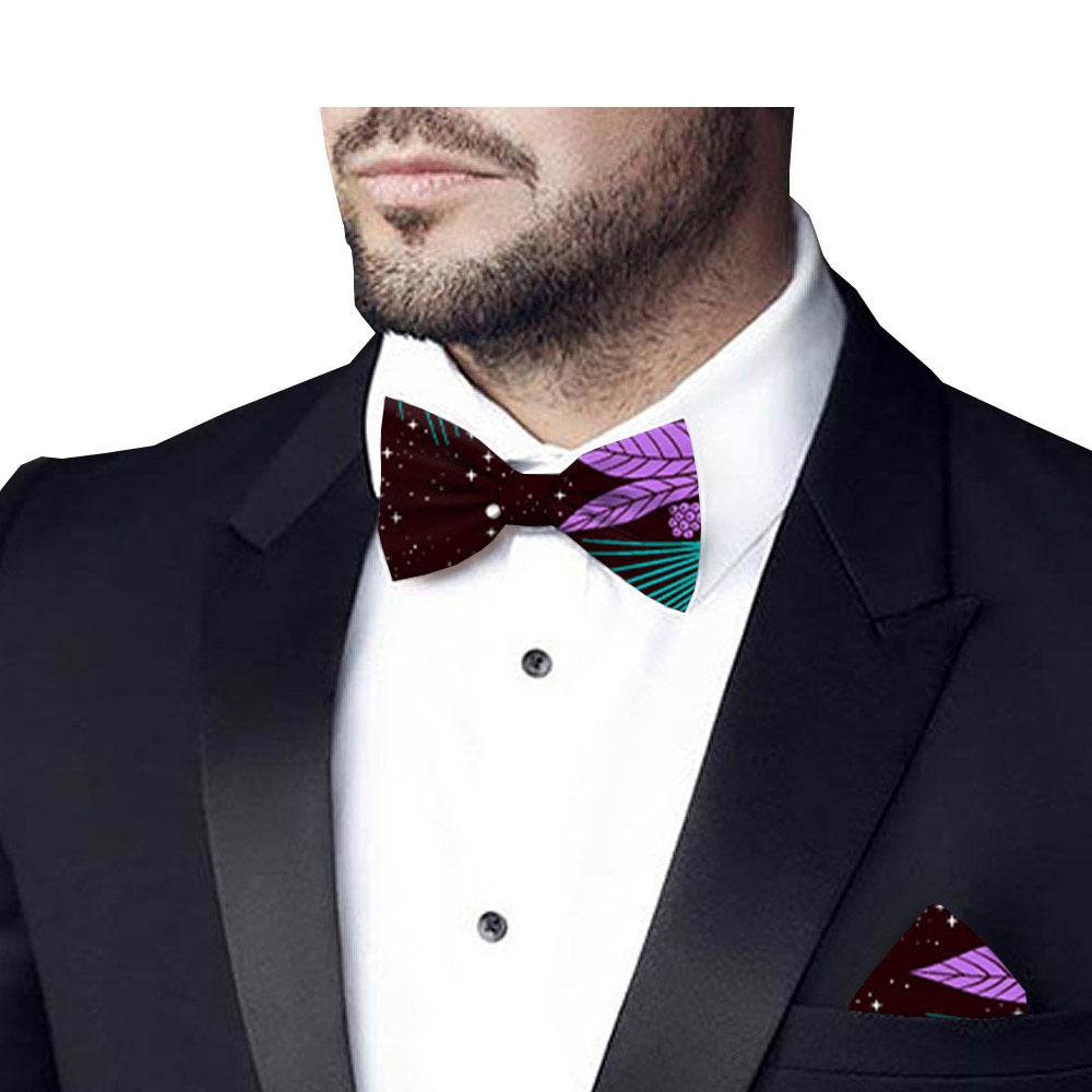 Printed batik bow tie - Mubimart