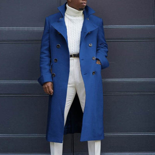 British Loose Coat Mid-Length Trench Coat - Mubimart
