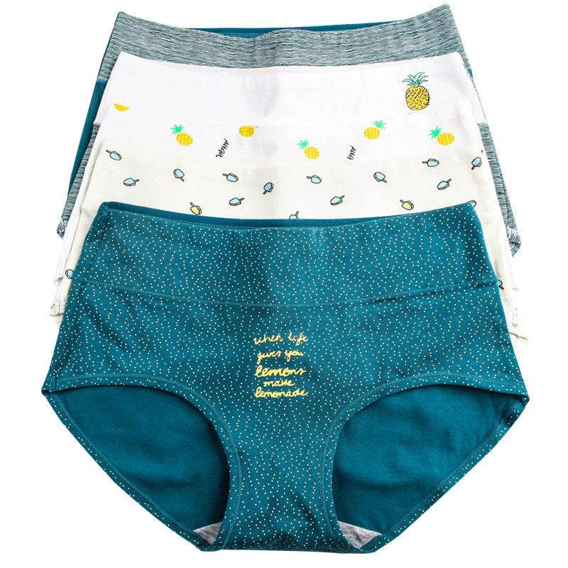 Cotton high waist panties - Mubimart