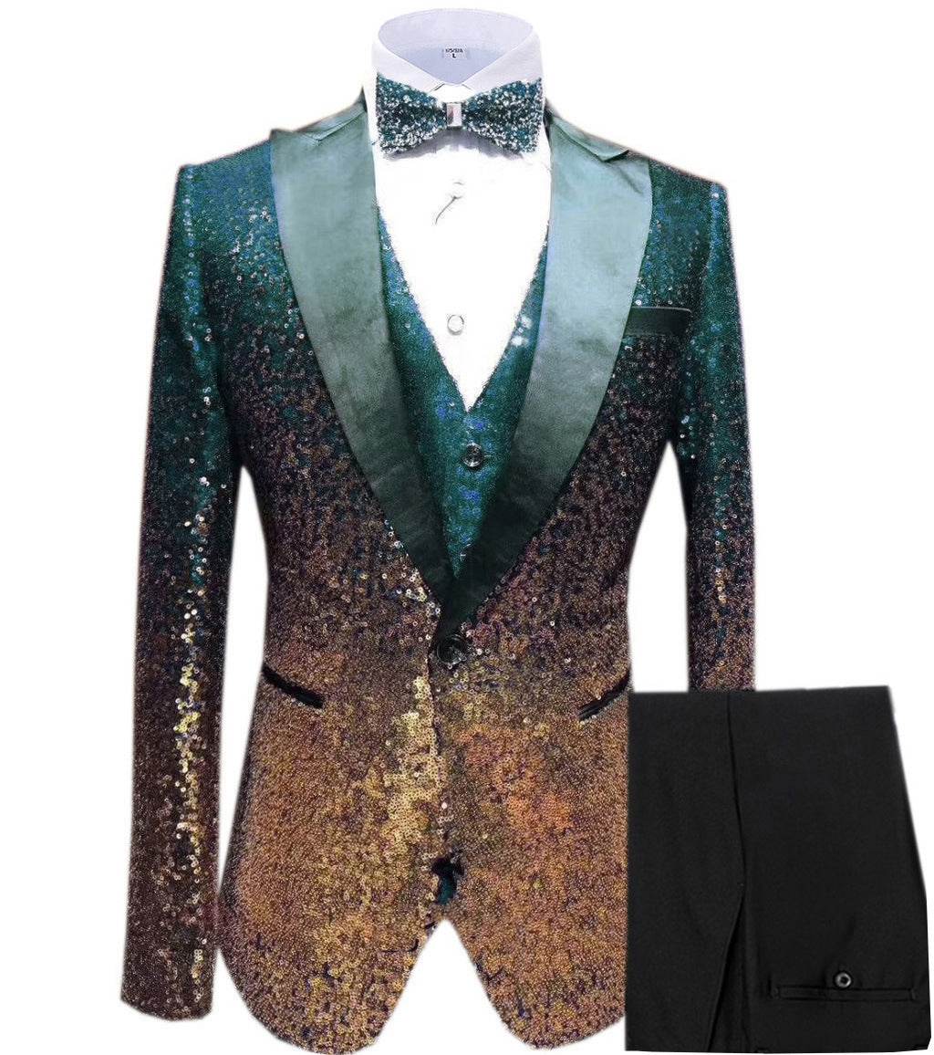 Three-piece Stage Suit For Men - Mubimart