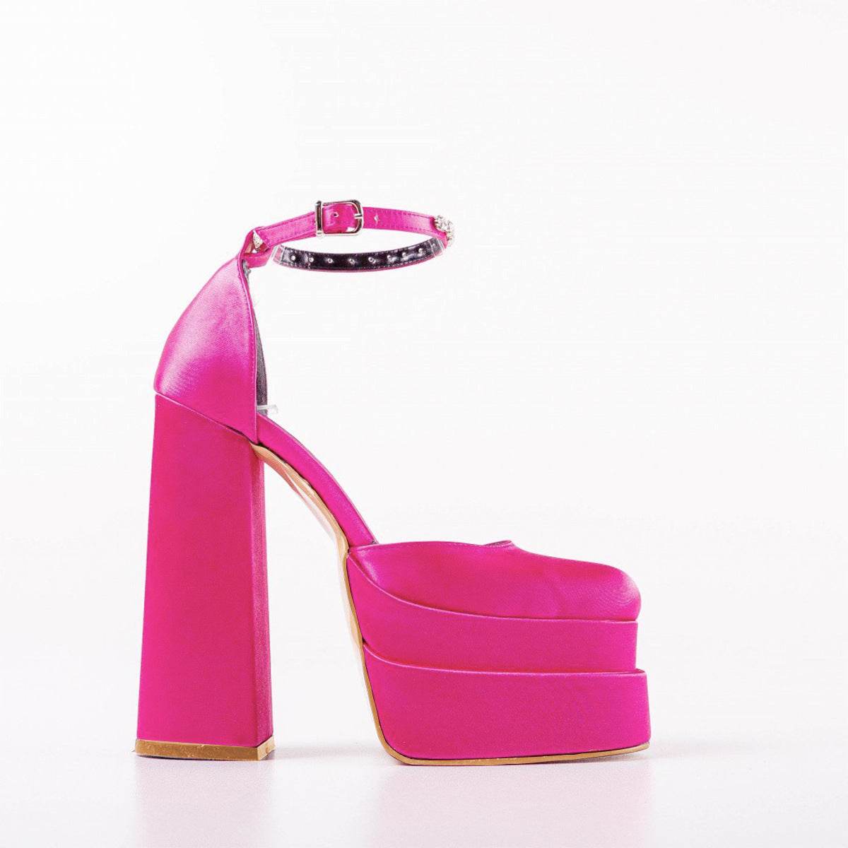 New Fashion 14cm Rhinestone Platform High Heels - Mubimart