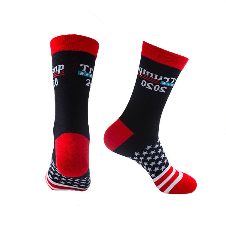 Flag socks men's cotton socks - Mubimart -  