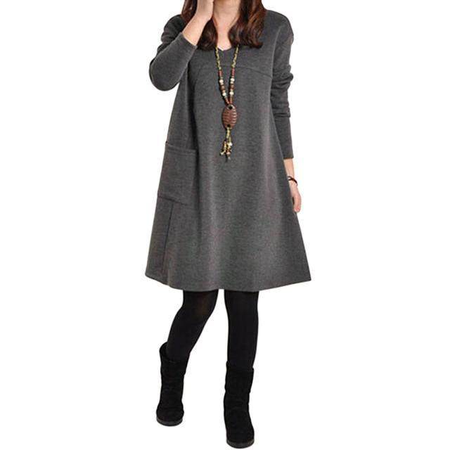 Women Plus Size Elegant Fashionable Long Dress - Mubimart