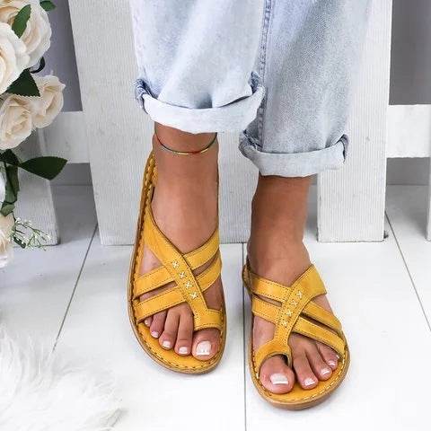 Flat toe sandals - Mubimart