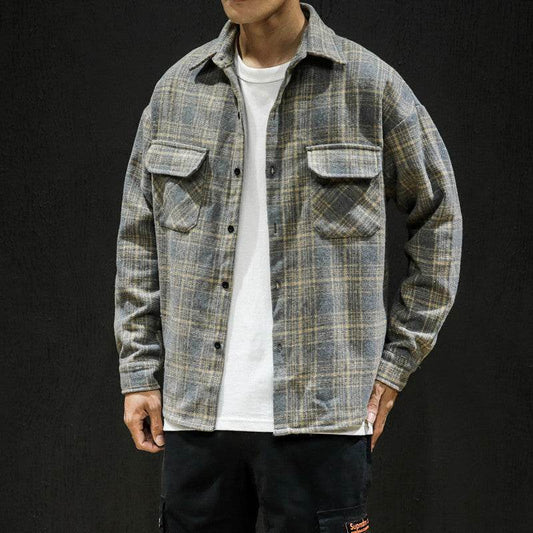 Jacket youth Plaid Shirt - Mubimart