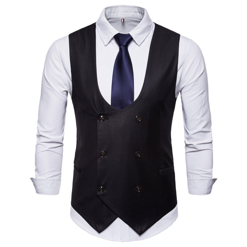 Houndstooth Men's Fashion Casual Vest Slim Suit Vest Hot Sale