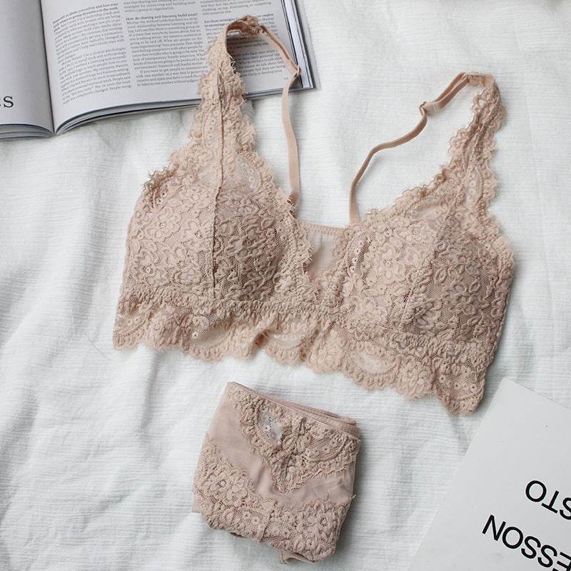 Lace Fashion Bra Set Sexy Gathering French Lingerie - Mubimart