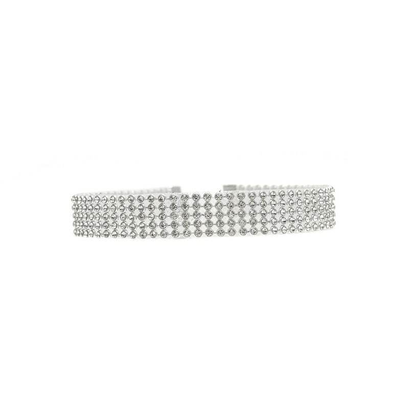 Fashion Women Full Crystal Rhinestone Choker Necklace Wedding Jewelry Chokers Necklaces For Women - Mubimart