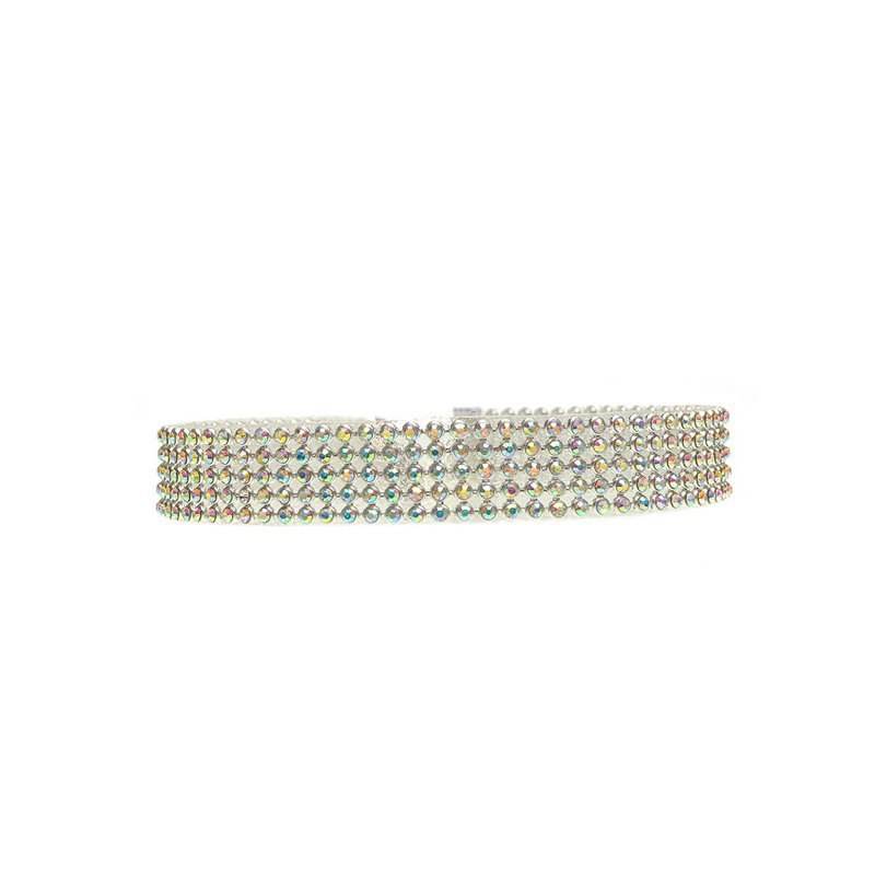 Fashion Women Full Crystal Rhinestone Choker Necklace Wedding Jewelry Chokers Necklaces For Women - Mubimart