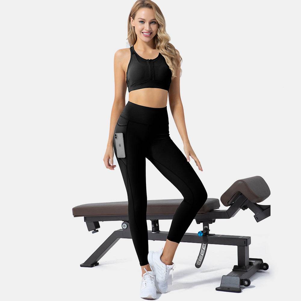 Shockproof sports bra set - Mubimart