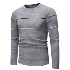 Round neck casual pullover sweater sweater