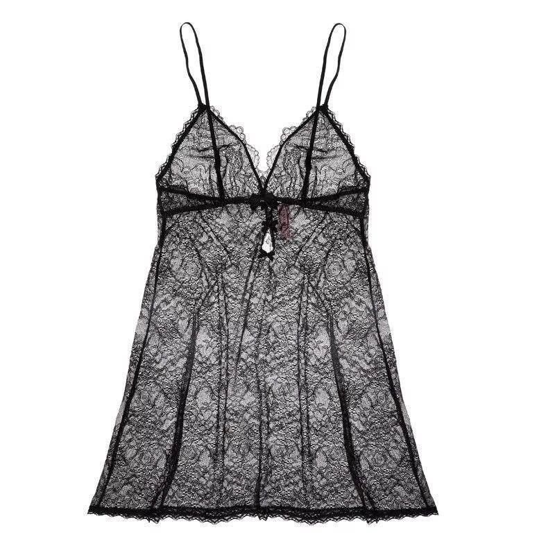 Embroidered comfortable nightgown - Mubimart