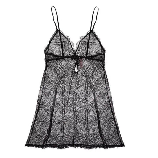 Embroidered comfortable nightgown - Mubimart