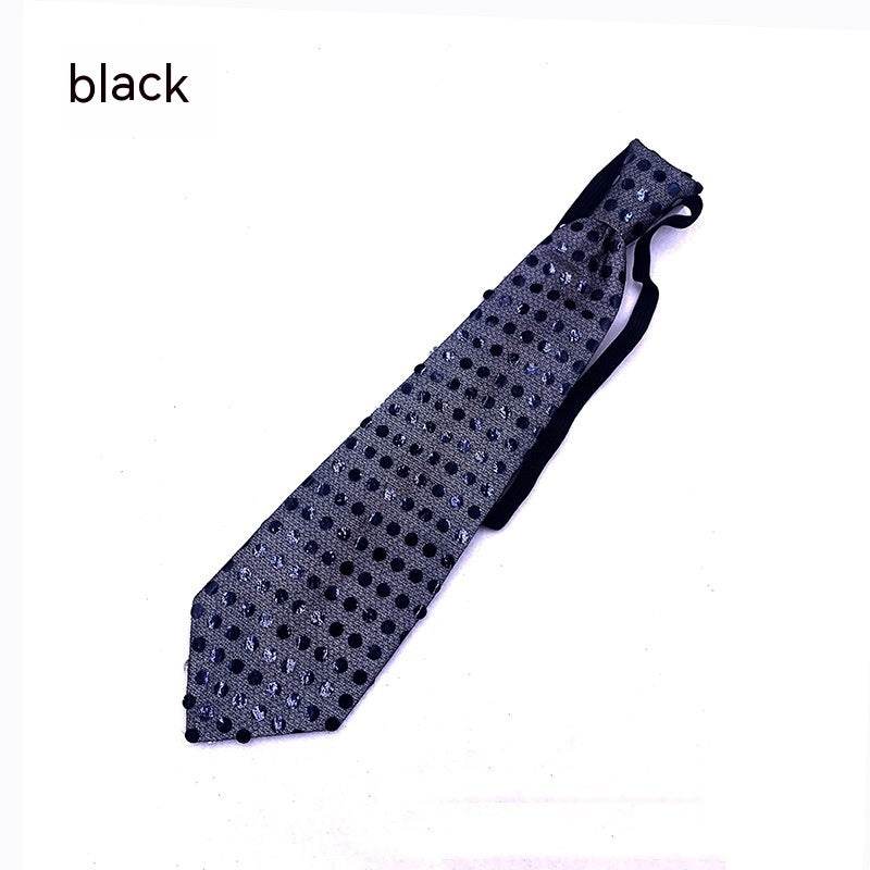 LED Sequins Glowing Necktie Props Tie - Mubimart